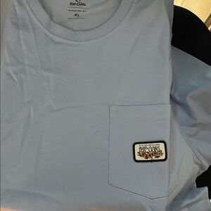 Rip.Curl Men's Light Blue T-Shirt